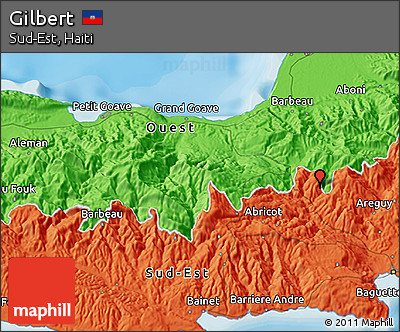 Political 3D Map of Gilbert