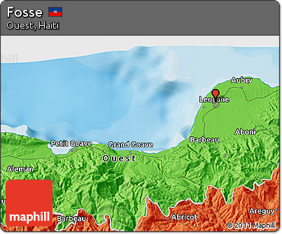 Political 3D Map of Fosse