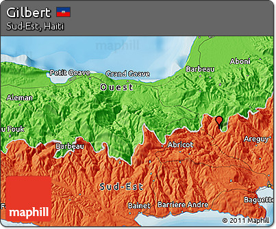 Political 3D Map of Gilbert