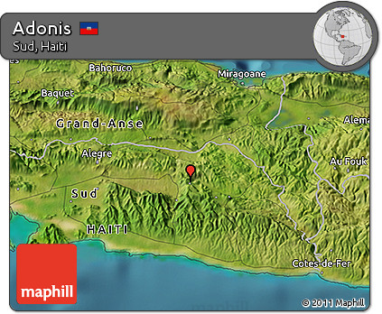 Satellite 3D Map of Adonis
