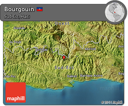 Satellite 3D Map of Bourgouin