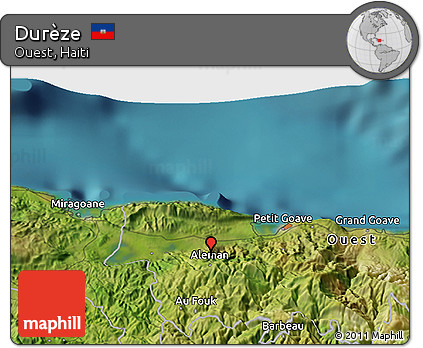 Satellite 3D Map of Durèze