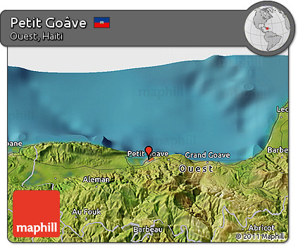 Satellite 3D Map of Petit Goâve
