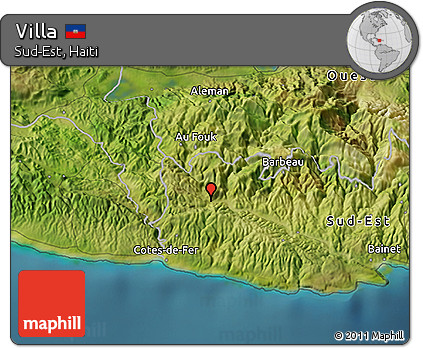 Satellite 3D Map of Villa