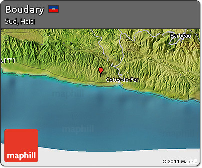 Satellite 3D Map of Boudary