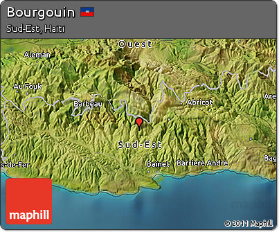 Satellite 3D Map of Bourgouin