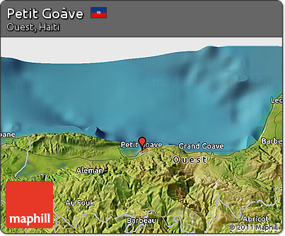 Satellite 3D Map of Petit Goâve