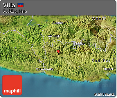 Satellite 3D Map of Villa