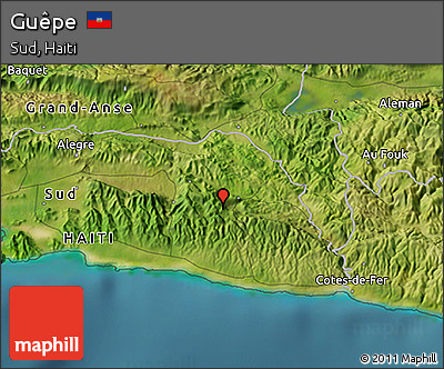 Satellite 3D Map of Guêpe