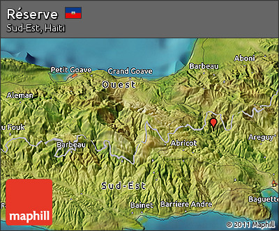 Satellite 3D Map of Réserve