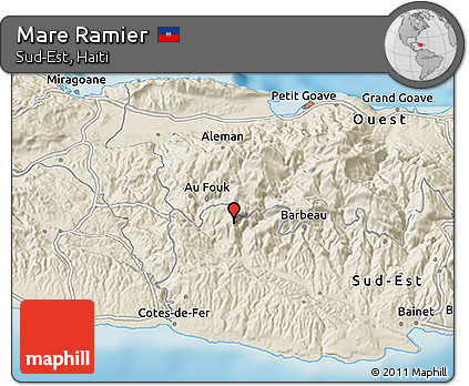 Shaded Relief 3D Map of Mare Ramier
