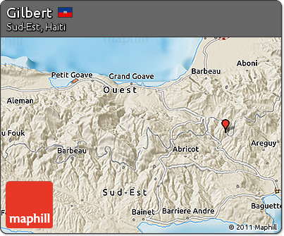 Shaded Relief 3D Map of Gilbert