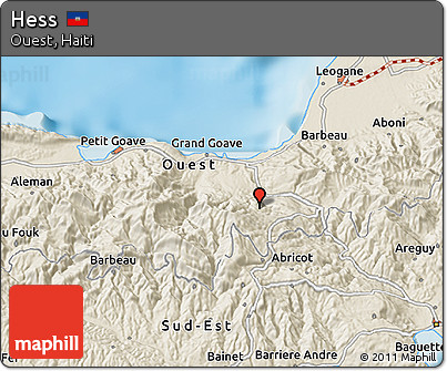 Shaded Relief 3D Map of Hess