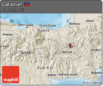 Shaded Relief 3D Map of Latanier