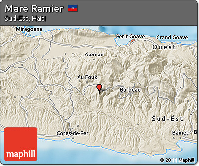 Shaded Relief 3D Map of Mare Ramier