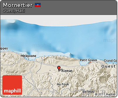 Shaded Relief 3D Map of Mornertier