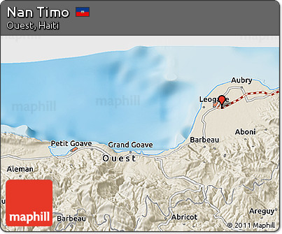 Shaded Relief 3D Map of Nan Timo