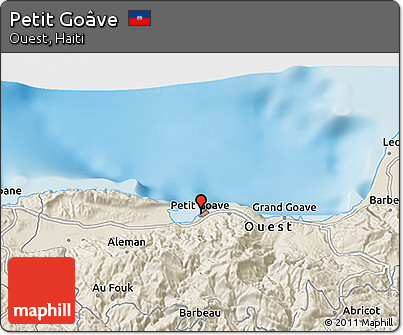 Shaded Relief 3D Map of Petit Goâve