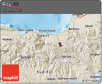 Shaded Relief 3D Map of Roy