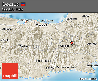 Shaded Relief 3D Map of Docaut