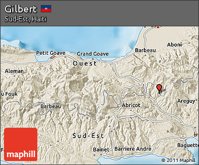 Shaded Relief 3D Map of Gilbert