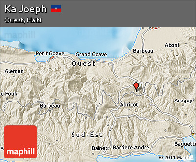 Shaded Relief 3D Map of Ka Joeph