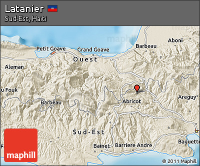 Shaded Relief 3D Map of Latanier