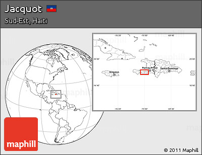 Blank Location Map of Jacquot