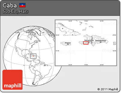 Blank Location Map of Caba
