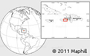 Blank Location Map of the area around 18° 21' 26" N, 73° 1' 30" W