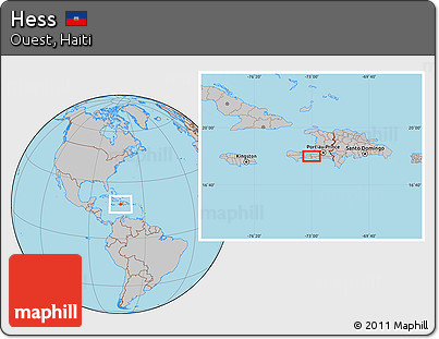 Gray Location Map of Hess