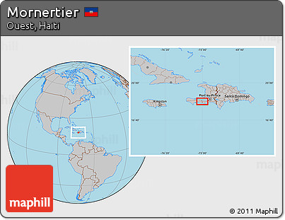 Gray Location Map of Mornertier