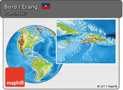 Physical Location Map of Bord L'Étang