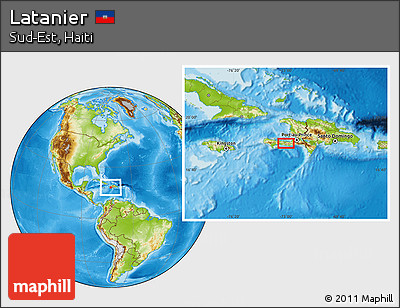 Physical Location Map of Latanier