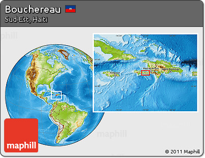 Physical Location Map of Bouchereau