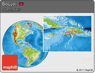 Physical Location Map of Boujoi