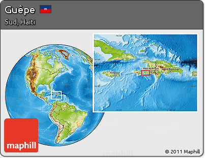 Physical Location Map of Guêpe