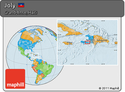 Political Location Map of Joly