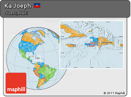 Political Location Map of Ka Joeph