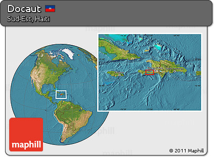 Satellite Location Map of Docaut