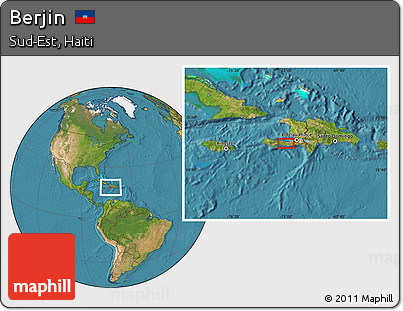 Satellite Location Map of Berjin