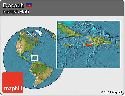Satellite Location Map of Docaut