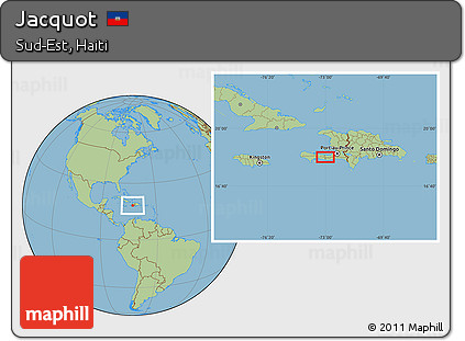 Savanna Style Location Map of Jacquot