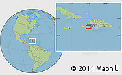 Savanna Style Location Map of the area around 18° 21' 26" N, 73° 1' 30" W