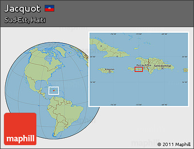 Savanna Style Location Map of Jacquot