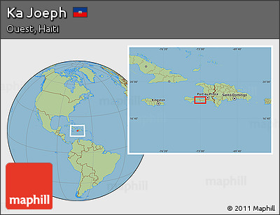 Savanna Style Location Map of Ka Joeph