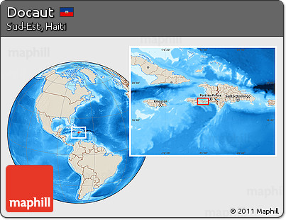 Shaded Relief Location Map of Docaut