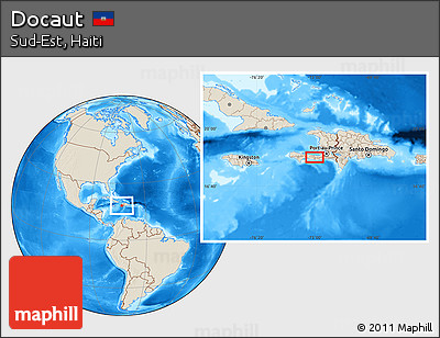 Shaded Relief Location Map of Docaut