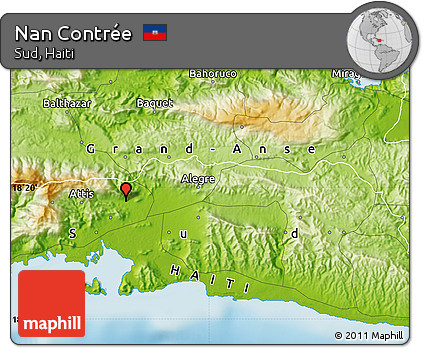 Physical Map of Nan Contrée