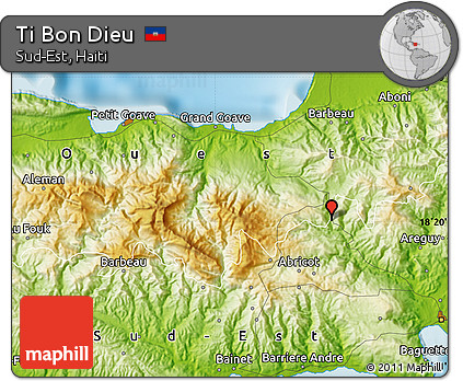 Physical Map of Ti Bon Dieu